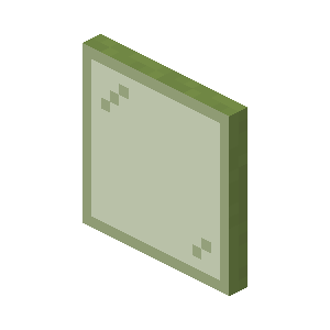 Vitre verte Minecraft
