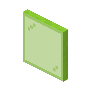 Vitre vert clair Minecraft