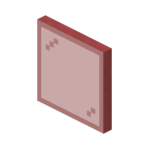 Vitre rouge Minecraft