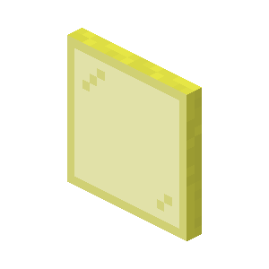 Vitre jaune Minecraft