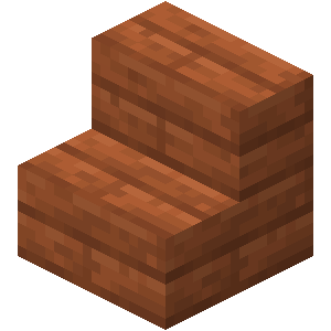 Escalier en acacia Minecraft