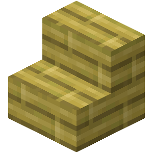 Escalier en bambou Minecraft