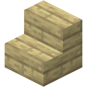 Escalier en bouleau Minecraft