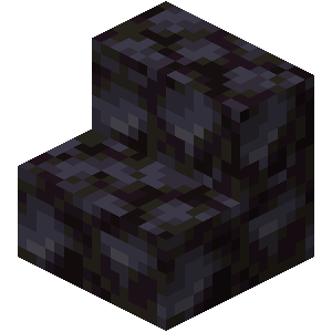Escalier en roche noire Minecraft