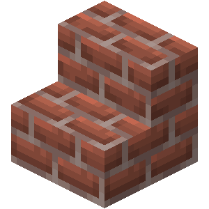 Escalier en briques Minecraft