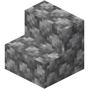 Escalier en pierres Minecraft