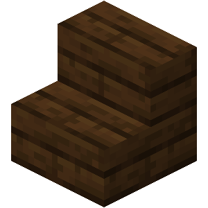 Escalier en chêne noir Minecraft