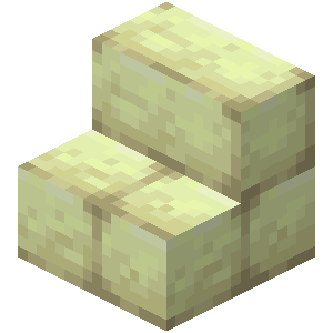 Escalier en pierre de l’End taillée Minecraft