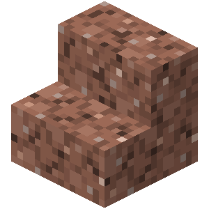 Escalier en granite Minecraft