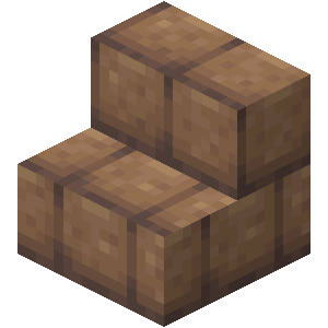 Escalier en briques de terre crue Minecraft