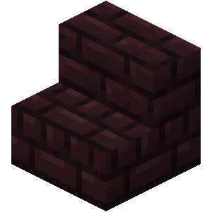 Escalier en briques du Nether Minecraft