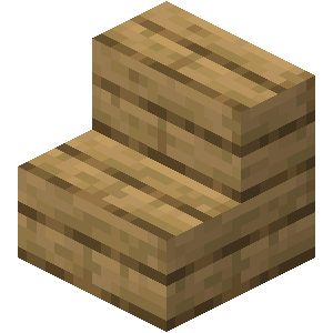 Escalier en chêne Minecraft