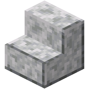 Escalier en diorite polie Minecraft