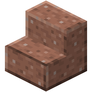 Escalier en granite poli Minecraft