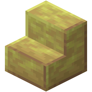 Escalier en soufre poli Minecraft