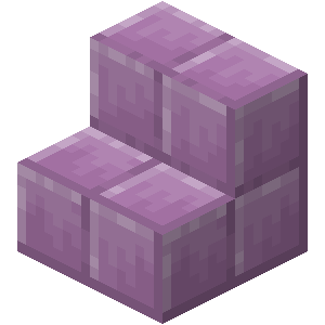 Escalier en purpur Minecraft