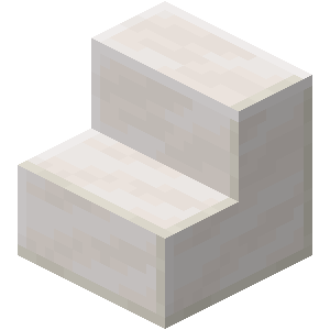 Escalier en quartz Minecraft