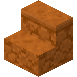 Escalier en grès rouge Minecraft