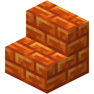 Escalier en briques de résine Minecraft