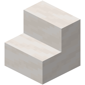 Escalier en quartz lisse Minecraft
