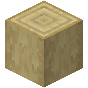 Bûche de bouleau écorcée Minecraft