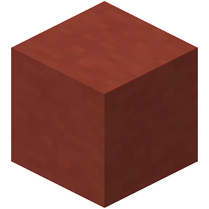 Terre cuite rouge Minecraft