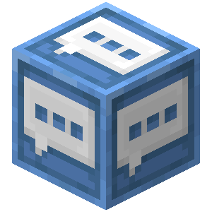 Bloc de test en mode Log Minecraft