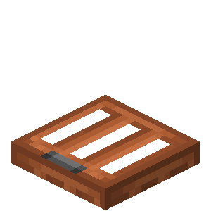 Trappe en acacia Minecraft