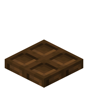 Trappe en chêne noir Minecraft