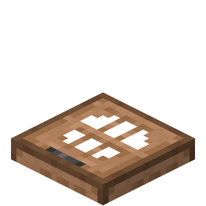 Trappe en acajou Minecraft