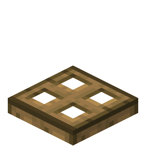 Trappe en bois Minecraft