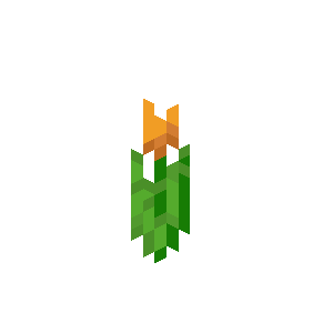 Tulipe orange Minecraft