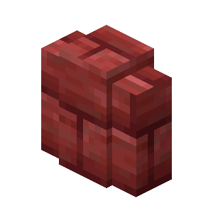 Muret de cinabre taillé Minecraft