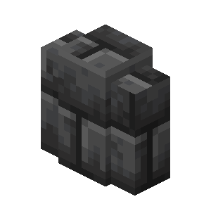 Muret d’ardoise des abîmes taillée Minecraft