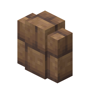 Muret de briques de terre crue Minecraft