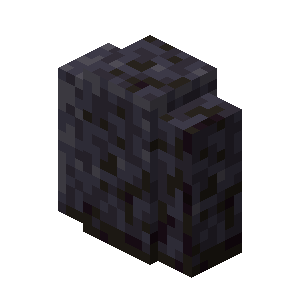 Muret de roche noire polie Minecraft