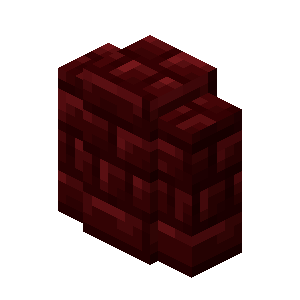Muret de briques rouges du Nether Minecraft