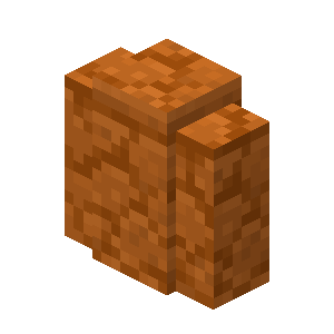 Muret de grès rouge Minecraft
