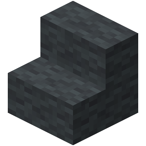Escalier en laine grise Minecraft