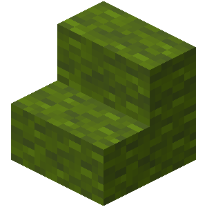 Escalier en laine verte Minecraft