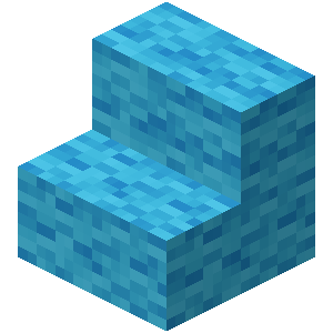 Escalier en laine bleu clair Minecraft