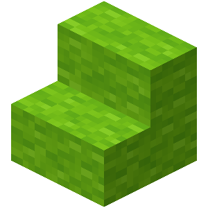 Escalier en laine vert clair Minecraft