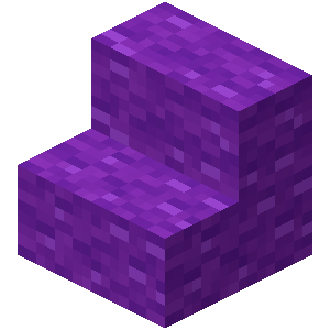 Escalier en laine violette Minecraft