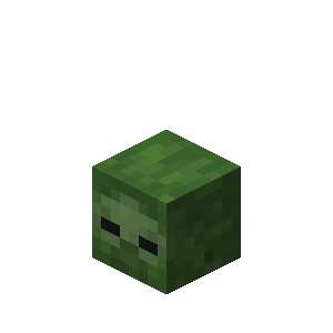 Tête de zombie Minecraft