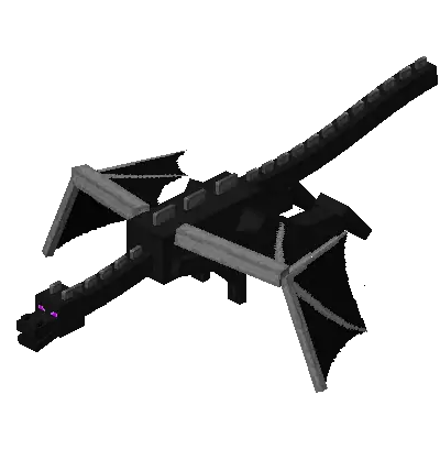 L’Ender Dragon, boss de l’End, en vol