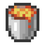 Seau de lave Minecraft