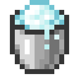 Seau de neige poudreuse Minecraft