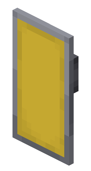 Yellow Shield Minecraft