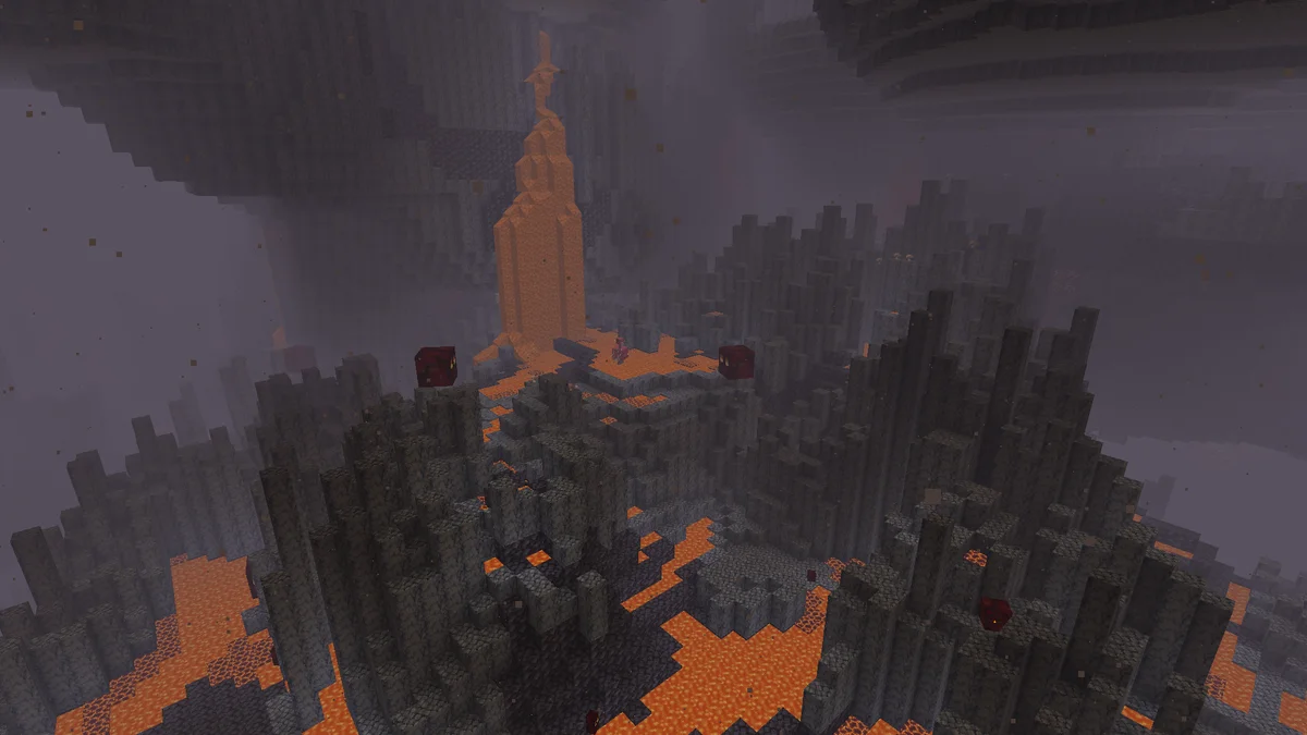 Deltas de basalte dans Minecraft