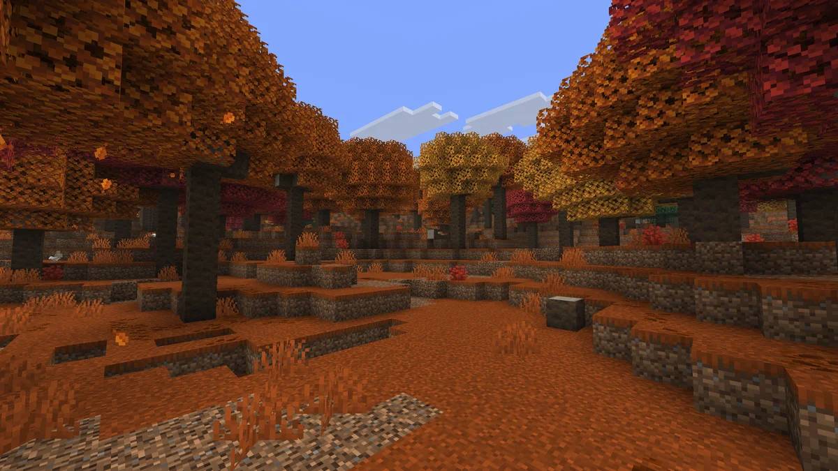 Forêt ambrée dans Minecraft